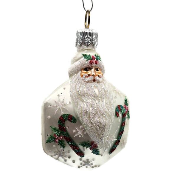 Patricia Breen Snowflake Noel Santa Claus Candy Canes Christmas Tree Ornament - Picture 3 of 10